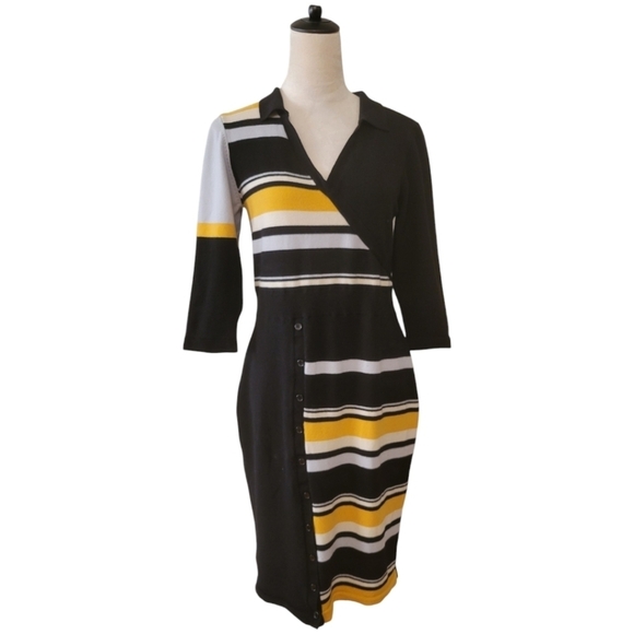 Parker Amity Graphic Wool Sweater Dresx Size XL - Picture 3 of 7